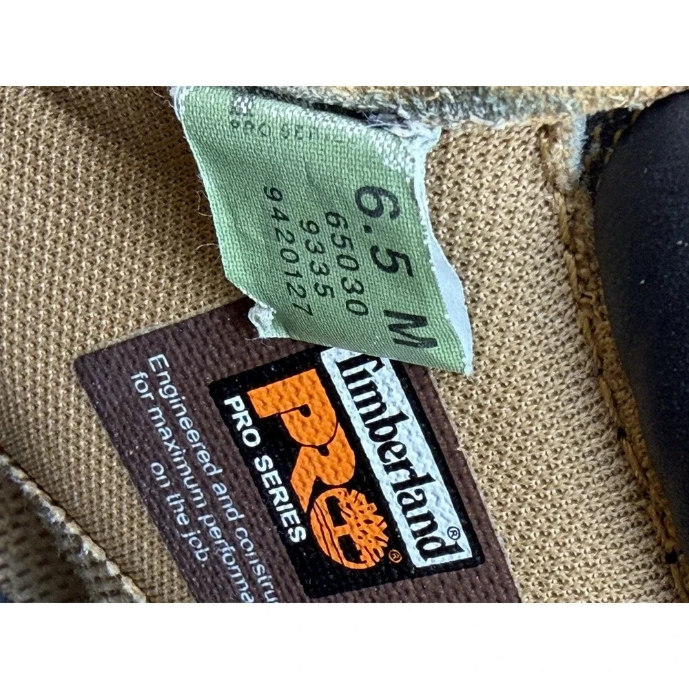 Timberland PRO 65030 Waterproof Work Boots Men's 6.5 M Wheat Soft Toe.    1779